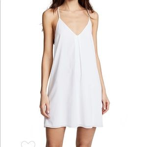 Alice + Olivia Fierra Slip Dress in White